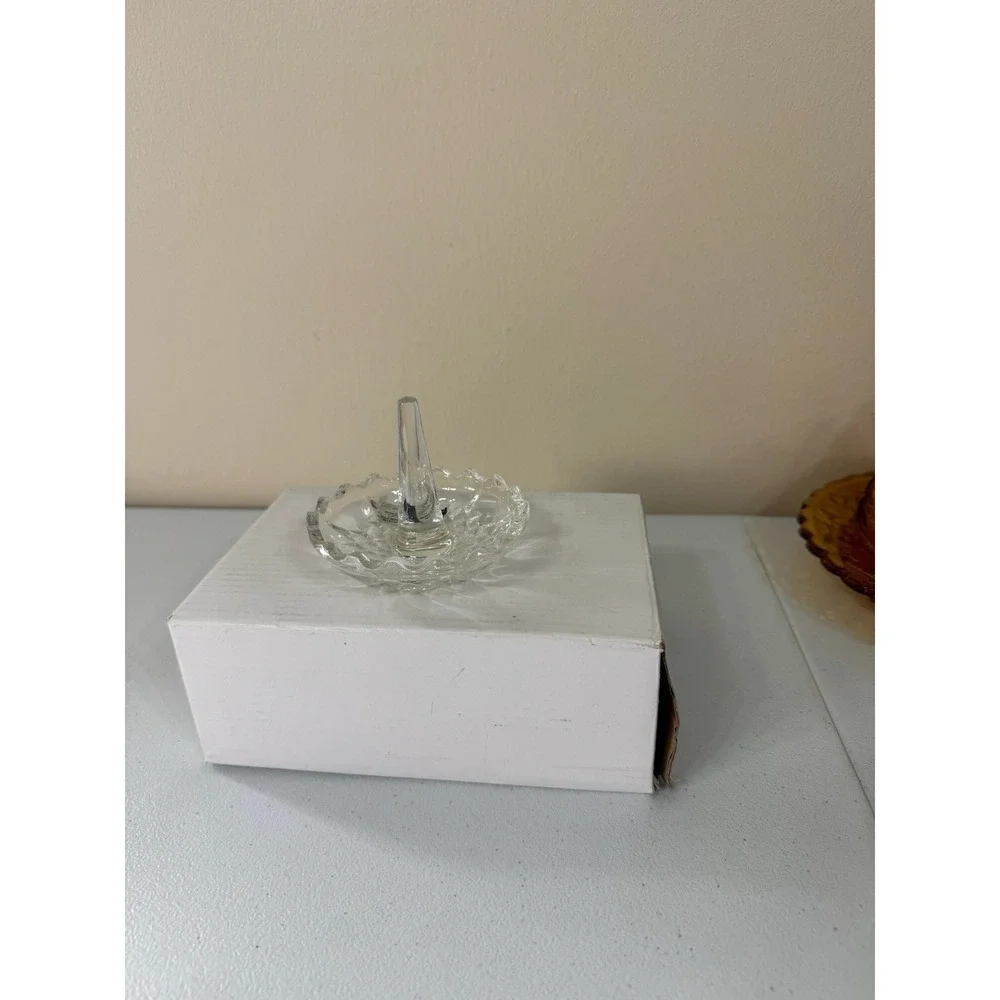 Forever Crystal Ring Holder 24% Full Lead Crystal Made In Yugoslavia